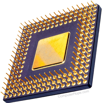 Illustration of a CPU (Central Processing Unit).