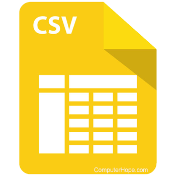 CSV file