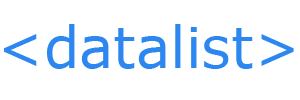 HTML datalist tag