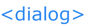 HTML dialog tag