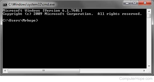 Windows command line