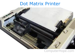 Dot matrix printer