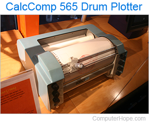 CalComp 565 Drum Plotter.