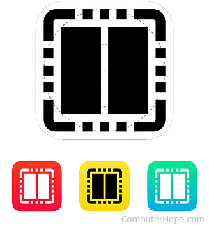 Illustrated example of a dual-core processor.