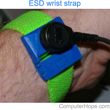 Antistatic or ESD wrist strap