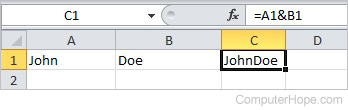 Merge Cells in Excel