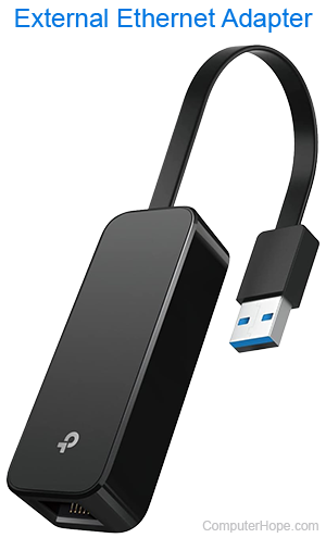 External Ethernet adapter from TP-Link.