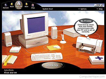 First aid 98 screen