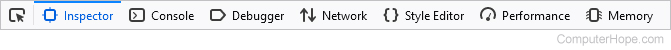 Firefox Inspector tab.