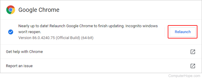 Update Google Chrome