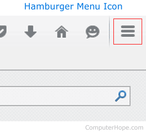 Hamburger menu icon