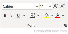 Excel Home Font