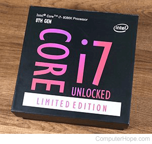 Photo: i7-8086K unboxed.