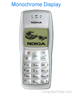 Nokia phone with Monochrome display