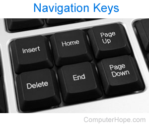 Page down key