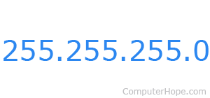 255.255.255.0 IP mask