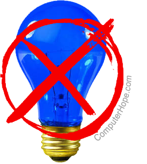 Eliminate blue light