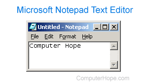 Microsoft Notepad