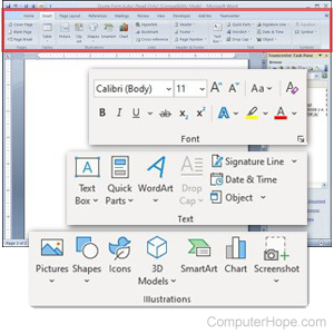 Microsoft Office Ribbon