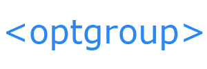 HTML optgroup tag