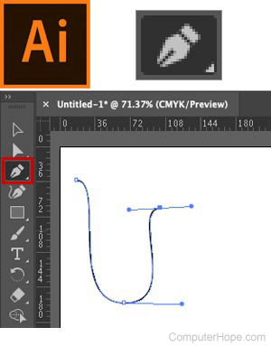 Adobe Illustrator pen tool