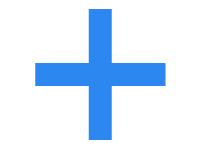 Plus sign or symbol.