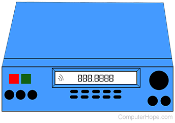 Illustration of a police scanner