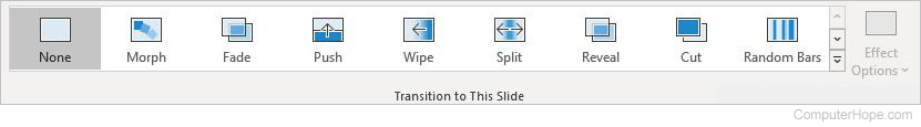 PowerPoint transitions