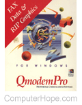 QmodemPro software box