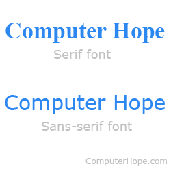 Serif Font