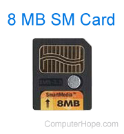 SmartMedia 8 MB card