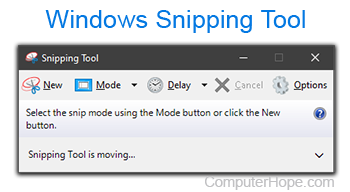 Windows 10 Snipping Tool