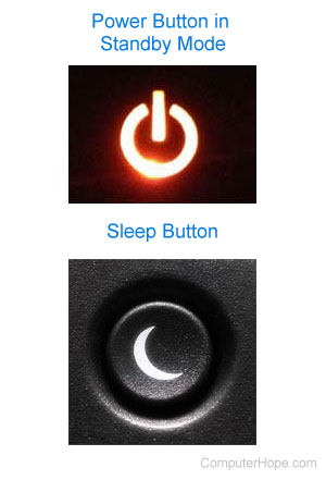 Power button in Standby mode and sleep button.