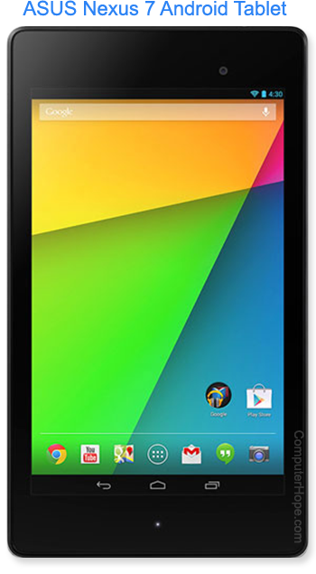 Google Nexus tablet