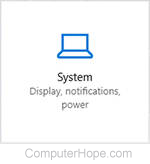 System icon