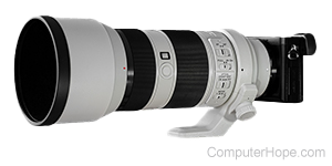 Telephoto camera lens