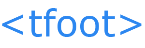 HTML tfoot tag