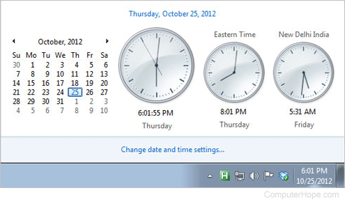 Time and Date in Windows 8