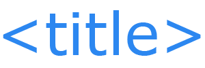 HTML title tag