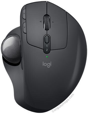 Trackball input device example