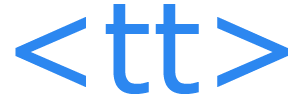 HTML tt tag