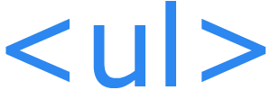 HTML ul tag