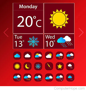 Weather widget