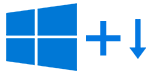 Windows key+down keyboard shortcut