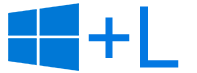 Windows key+L keyboard shortcut