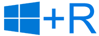 Windows key+R keyboard shortcut