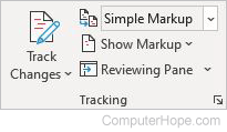 Word Review Tracking