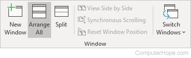 Word view window