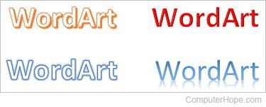 WordArt examples